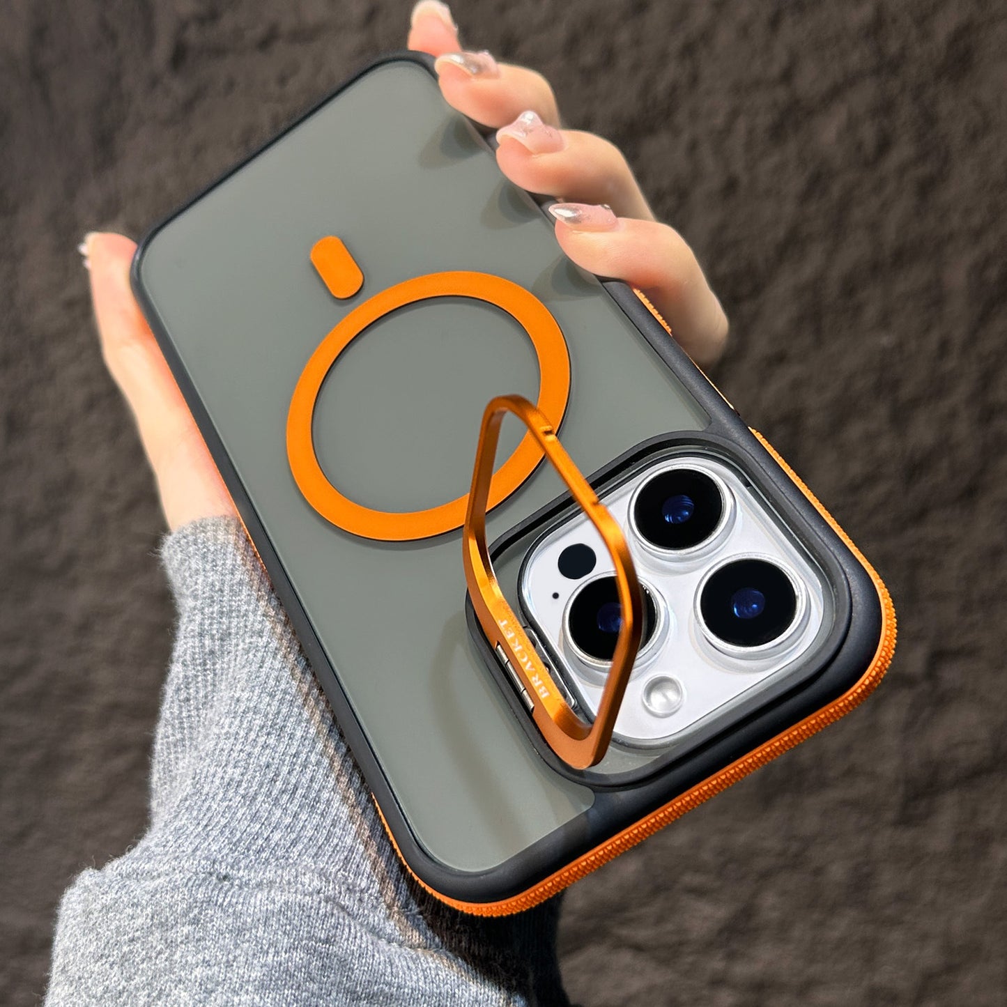 New Lens Bracket Magnetic Phone Case for iPhone 16/16 Pro/16 Plus/16 Pro Max