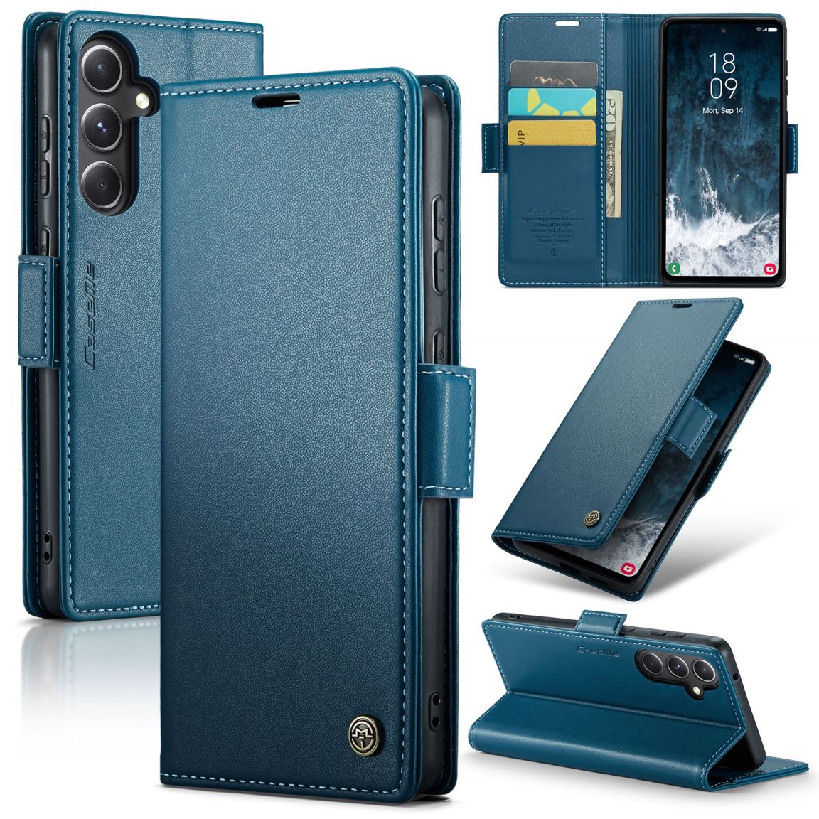 New RFID Blocking Card Holder Wireless Charging Phone Case for Samsung Galaxy S25