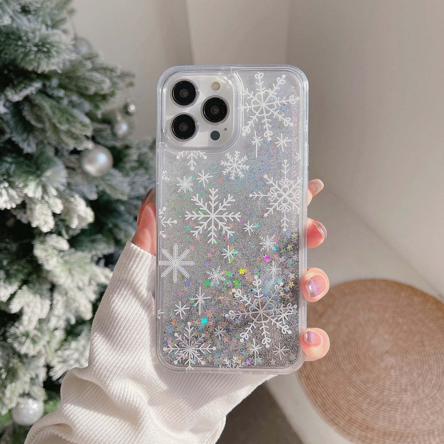 New Quicksand Snowflake Case for iPhone 14/14 Pro/14 Plus/14 Pro Max