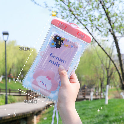 Big Sale - New Cute Cartoon Universal Waterproof Phone Pouch [Airbags Float + Touchscreen]