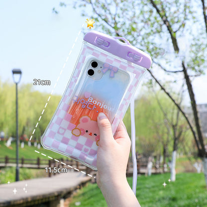 Big Sale - New Cute Cartoon Universal Waterproof Phone Pouch [Airbags Float + Touchscreen]