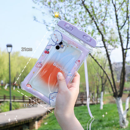 Big Sale - New Cute Cartoon Universal Waterproof Phone Pouch [Airbags Float + Touchscreen]
