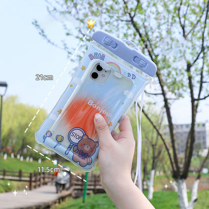 Big Sale - New Cute Cartoon Universal Waterproof Phone Pouch [Airbags Float + Touchscreen]