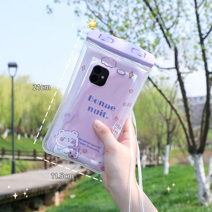 Big Sale - New Cute Cartoon Universal Waterproof Phone Pouch [Airbags Float + Touchscreen]