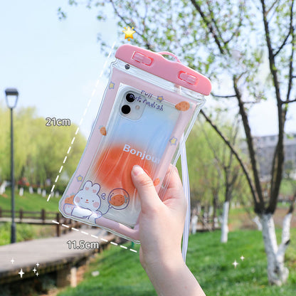 Big Sale - New Cute Cartoon Universal Waterproof Phone Pouch [Airbags Float + Touchscreen]