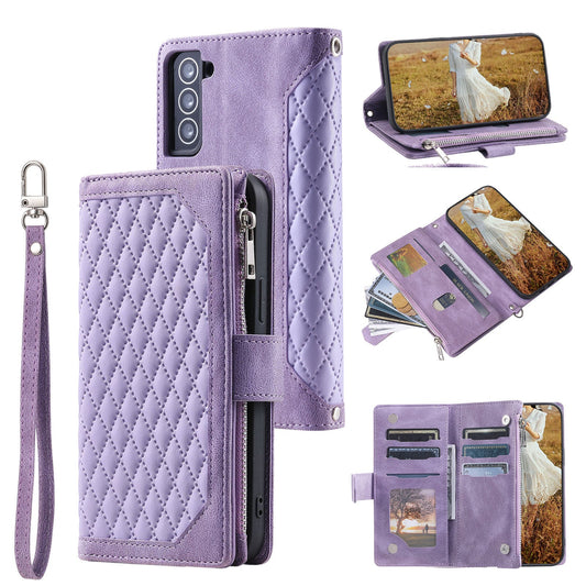 New Zipper Wallet Leather Phone Case for Samsung Galaxy A